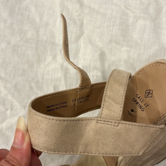 Call it spring nude wedges - Picture 2 of 3